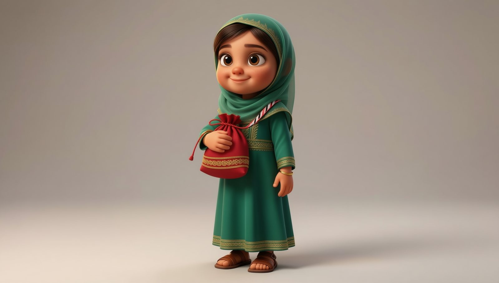 Noora, 7, pose sheet, Qwen-Image 2512 + Qwen-Image-Edit 2511, from its own turnaround, take 1