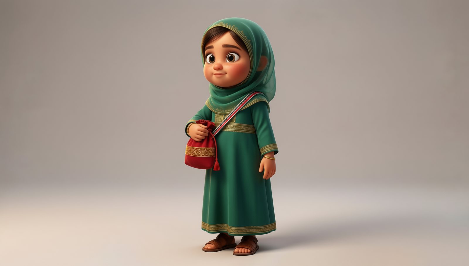 Noora, 7, pose sheet, Qwen-Image 2512 + Qwen-Image-Edit 2511, from its own turnaround, take 2