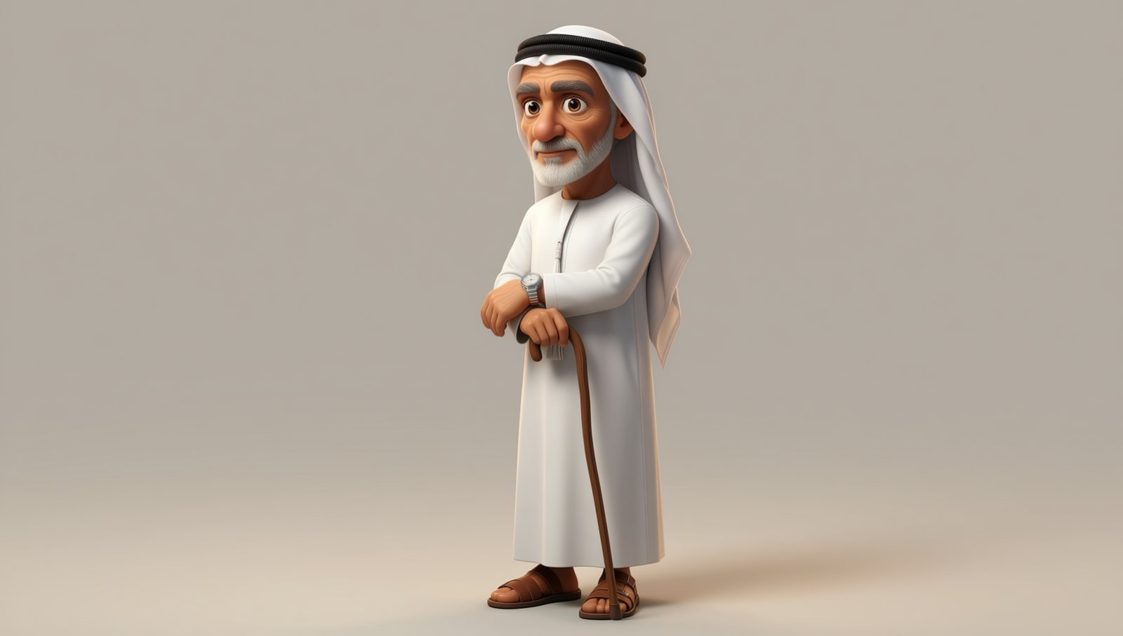 Yaddi, the grandfather, pose sheet, Qwen-Image 2512 + Qwen-Image-Edit 2511, from its own turnaround, take 2